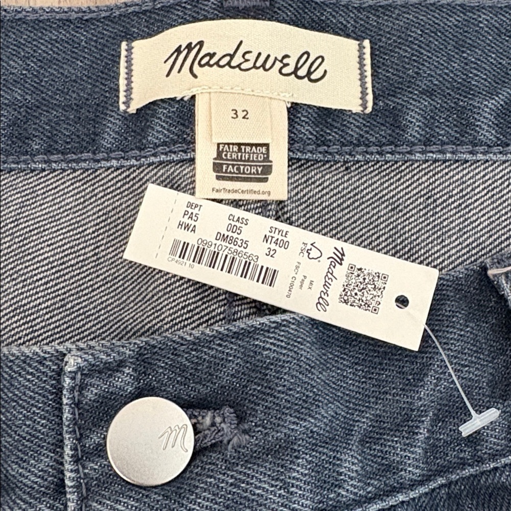 New Madewell 100% Cotton Mini Skirt Size 32 NWT - Picture 7 of 10